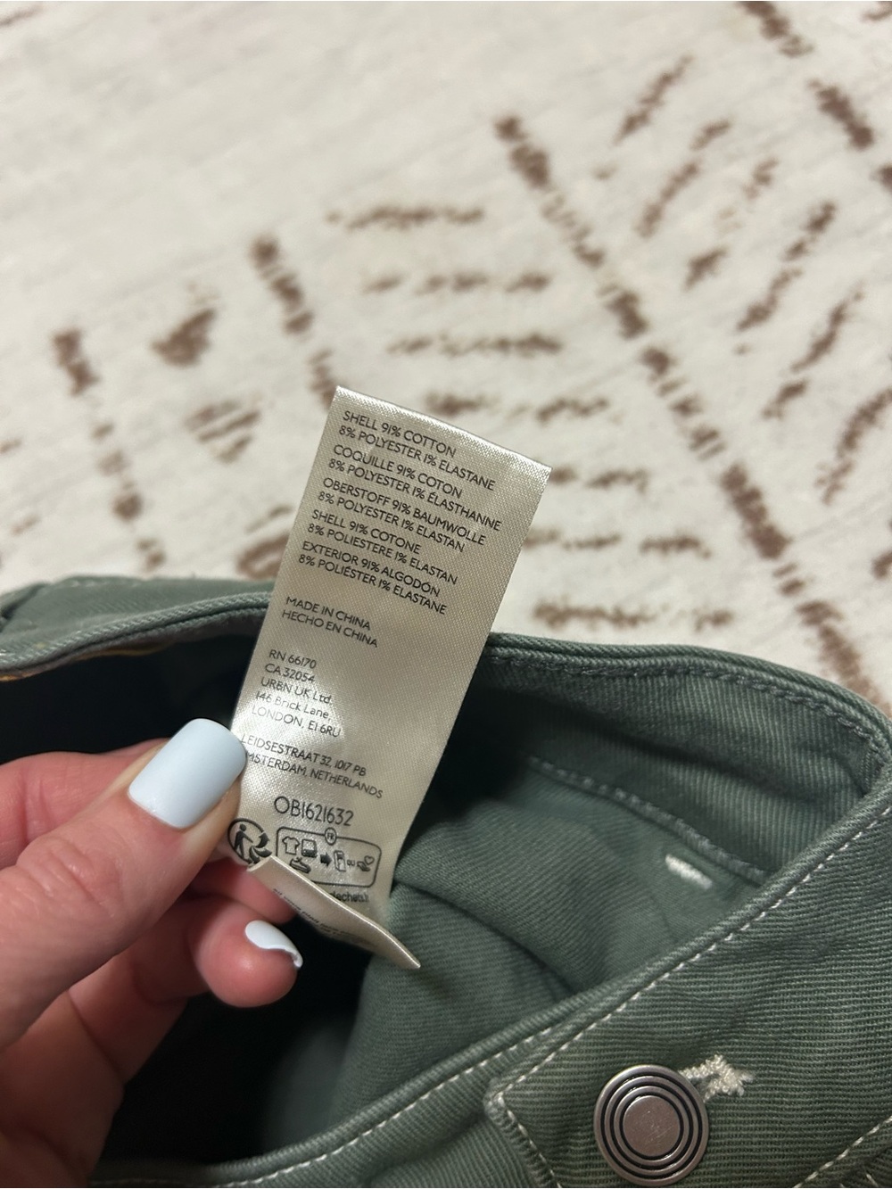 Maeve Anthropologie Olive Wide Leg Utility Carpenter Pants 25 Old Money Luxury - Picture 10 of 14